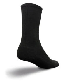 SockGuy Wool Socks (Black Tall)